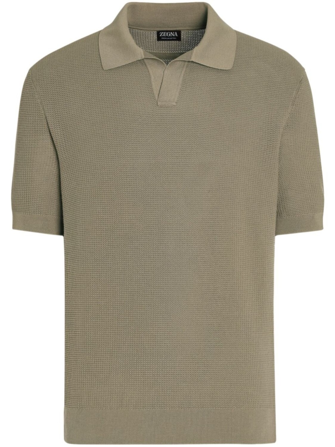 

Zegna фактурная рубашка поло, зеленый