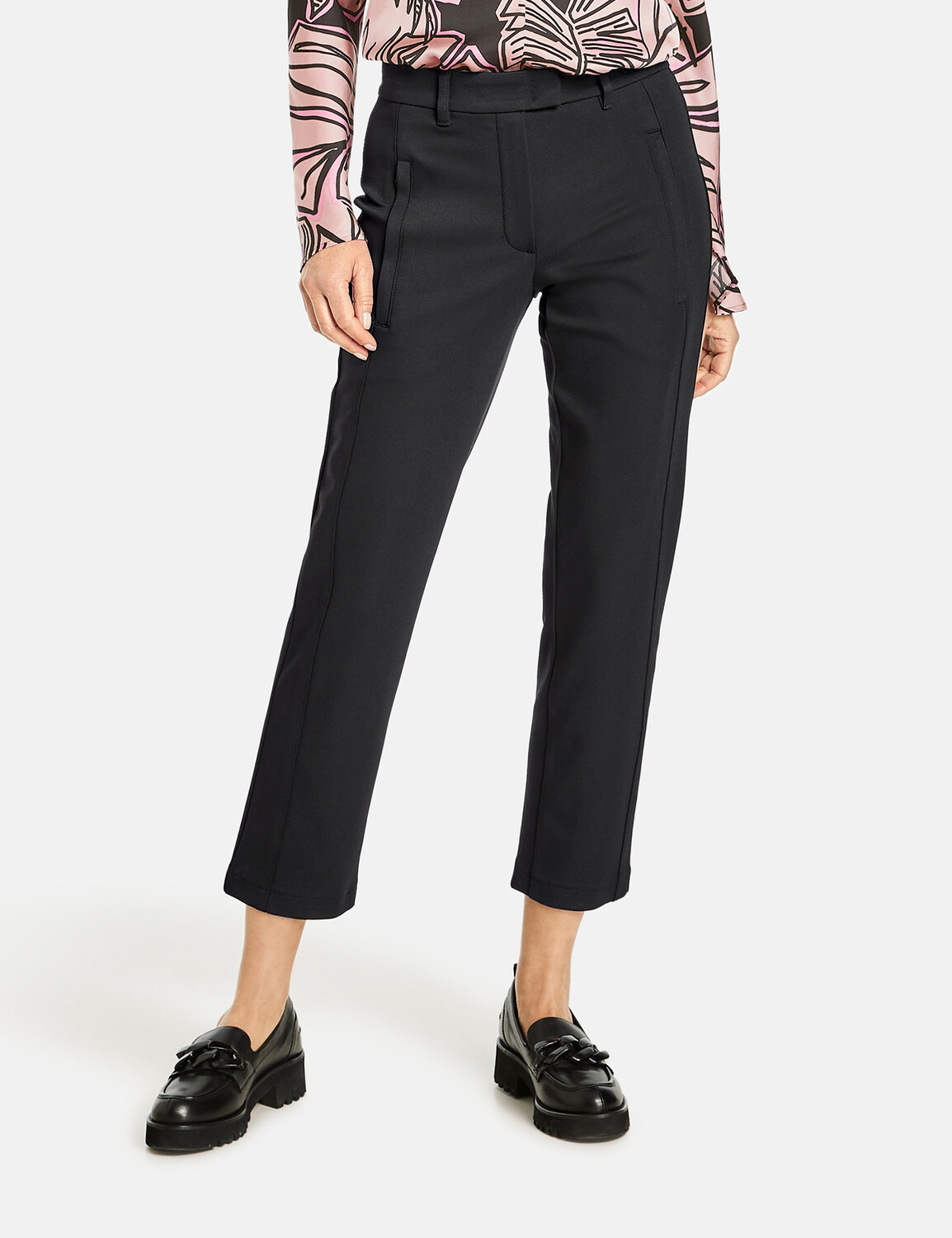 

Брюки Gerry Weber Hose Freizeit verkürzt, черный