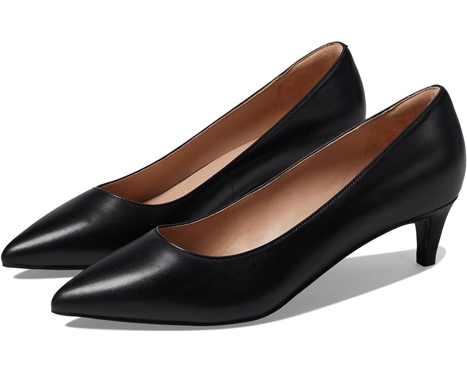 

Туфли Cole Haan Vandam Pump 45 mm, цвет Black Leather Waterproof