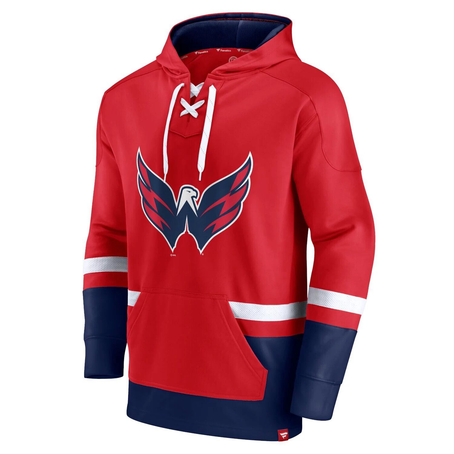 

Мужской красный пуловер с капюшоном Washington Capitals Big & Tall First Battle Power Play Fanatics