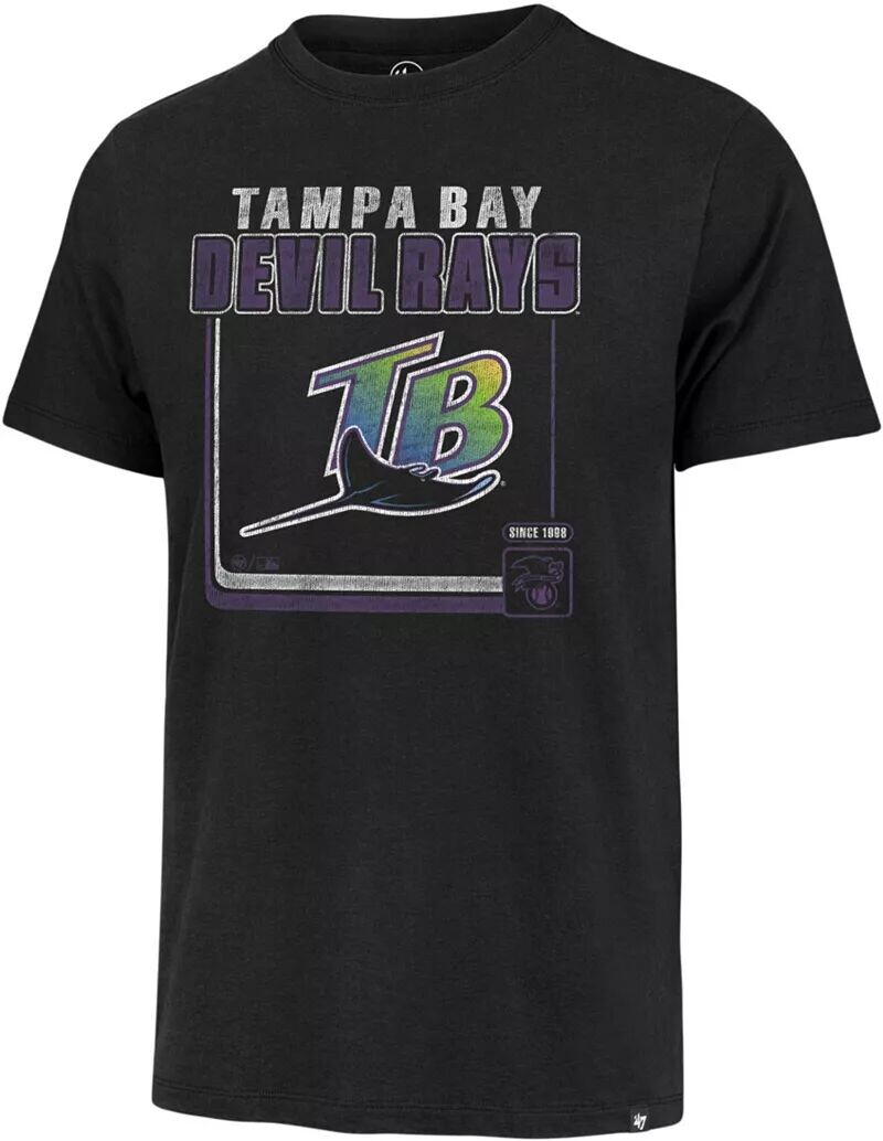 

Черная мужская футболка Tampa Bay Rays '47 Cooperstown Borderline Franklin