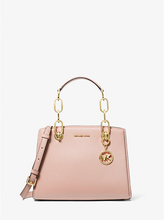 Маленькая кожаная сумка Cynthia Michael Kors, розовый сумка кожаная планшет с цепочкой lmr 7789 18