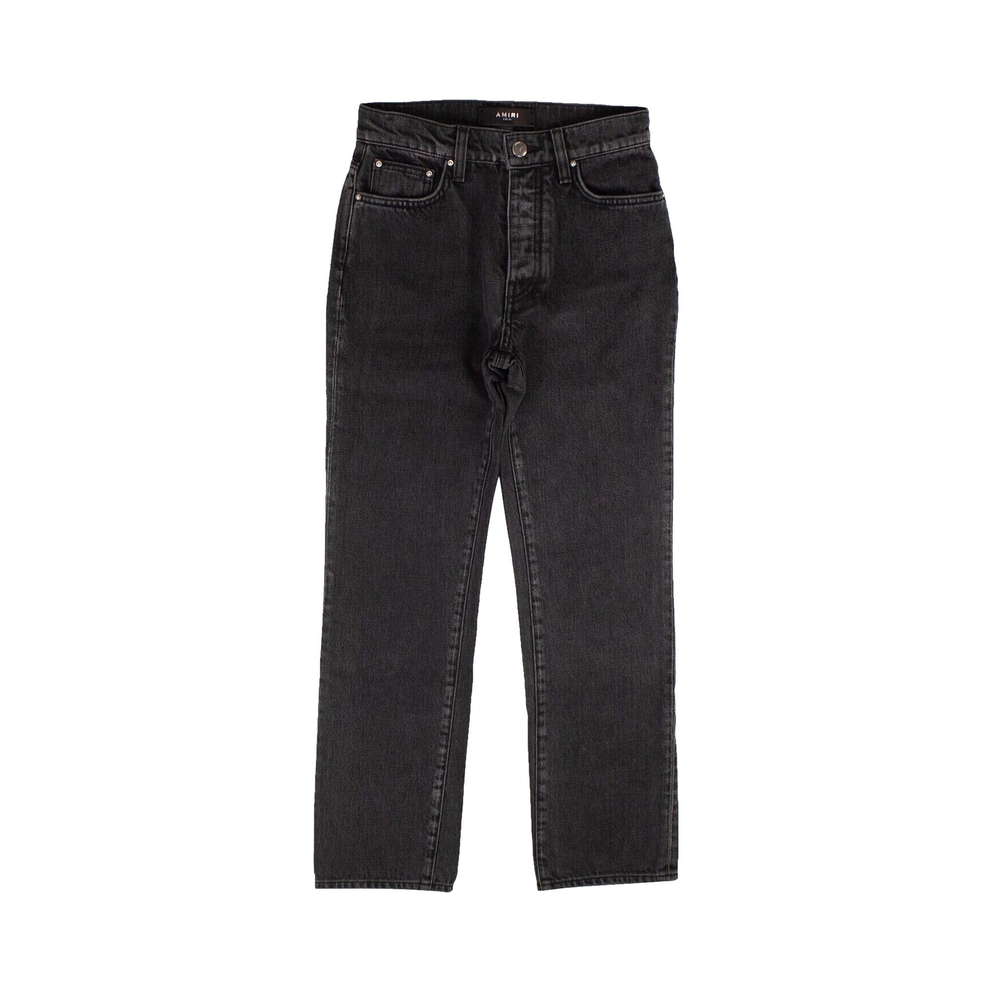 Укороченные прямые джинсы Amiri, цвет Черный