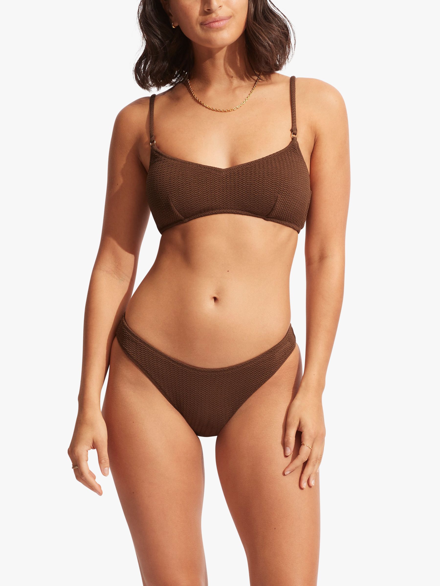 

Топ бикини Seafolly Sea Dive Bralette, Тирамису