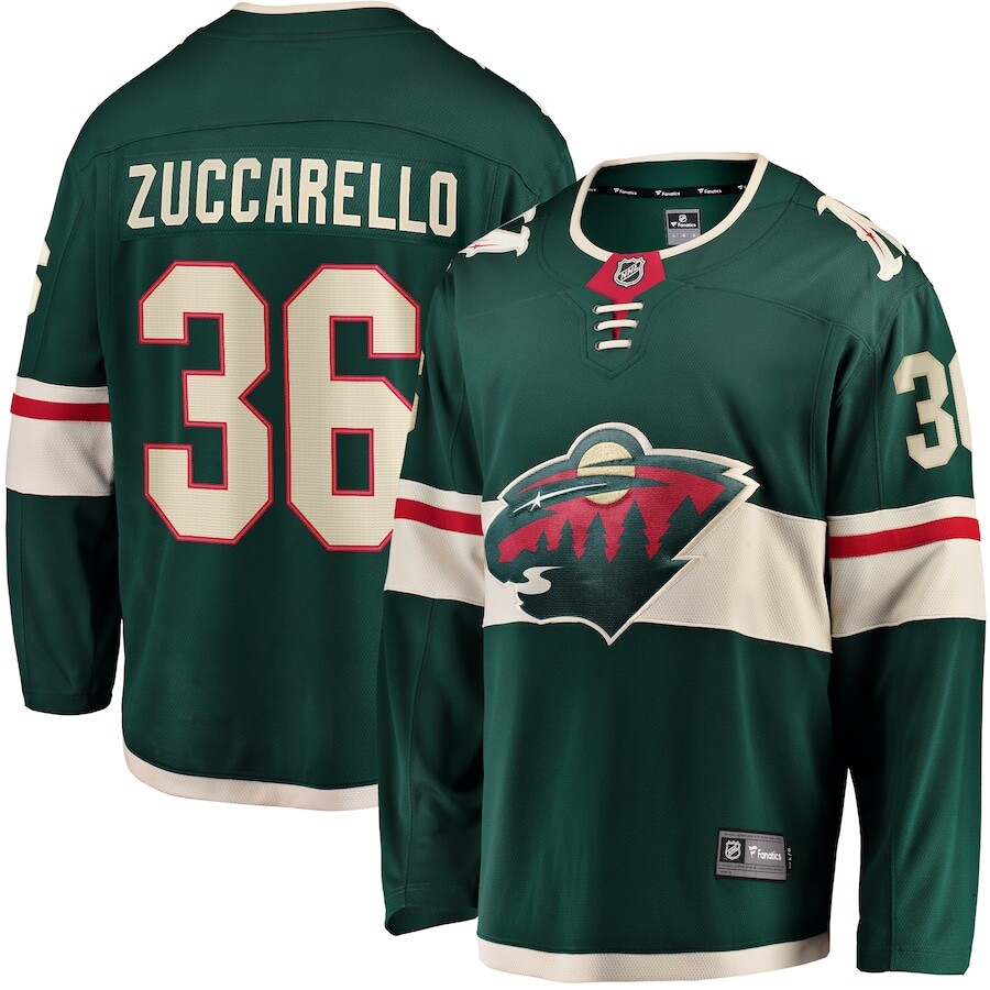

Джерси Fanatics Branded Minnesota Wild, зеленый