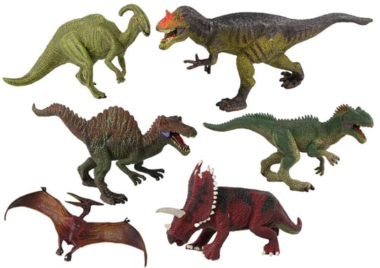 Большой набор динозавров 6 шт. Lean Toys набор динозавров mioshi доисторический мир велоцераптор в долине 4 шт подвижный звук свет rs004 3