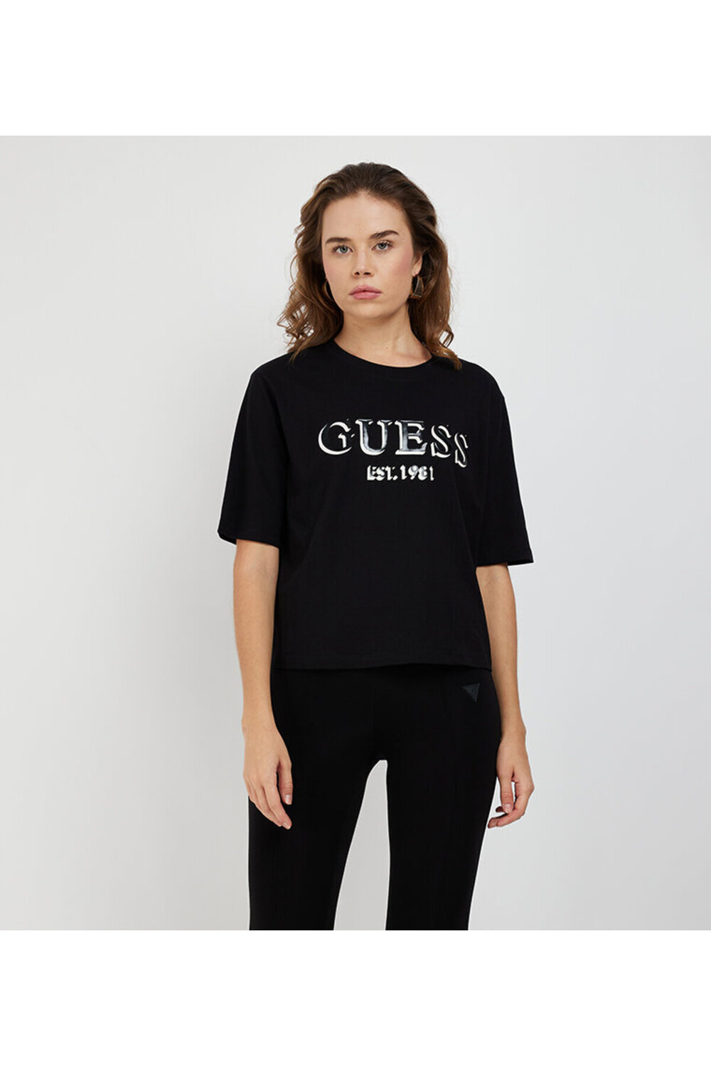

Женская футболка свободного кроя Beulah Active Guess, черный