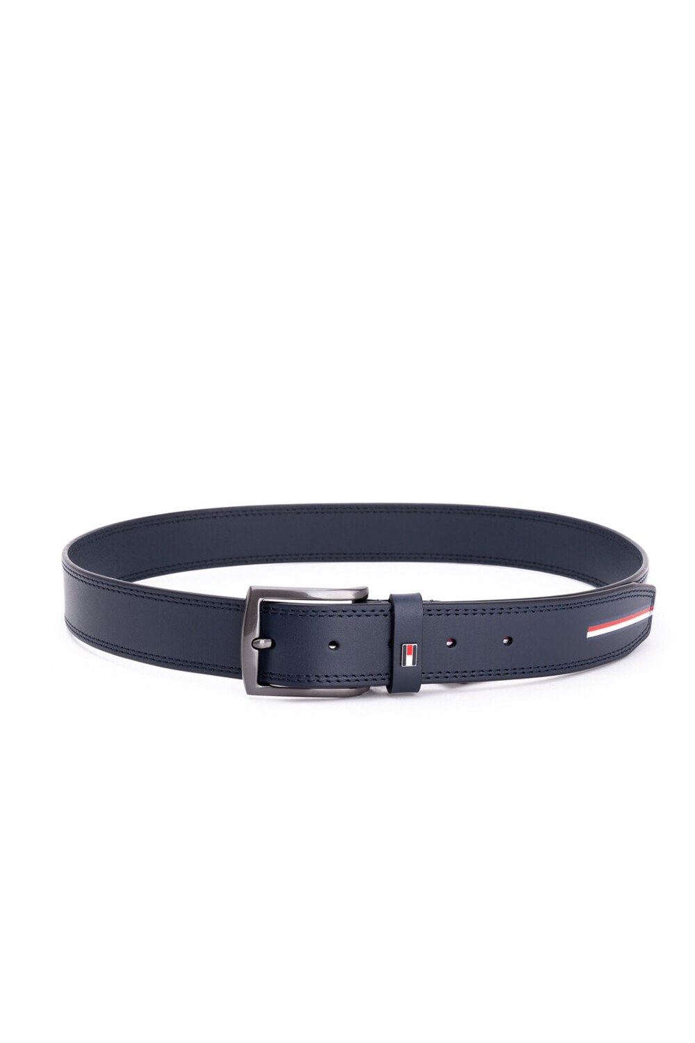 

РЕМЕНЬ МУЖСКОЙ, ОДНОЦВЕТНЫЙ, С ЛОГОТИПОМ Tommy Hilfiger, темно-синий