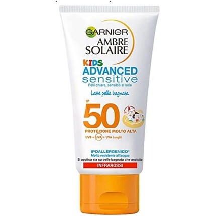 

Ambre Solaire Advanced Sensitive Детское солнцезащитное молочко Spf50 150 мл, Garnier