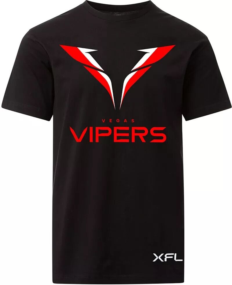 

Черная футболка с логотипом XFL Youth Vegas Vipers Lockup