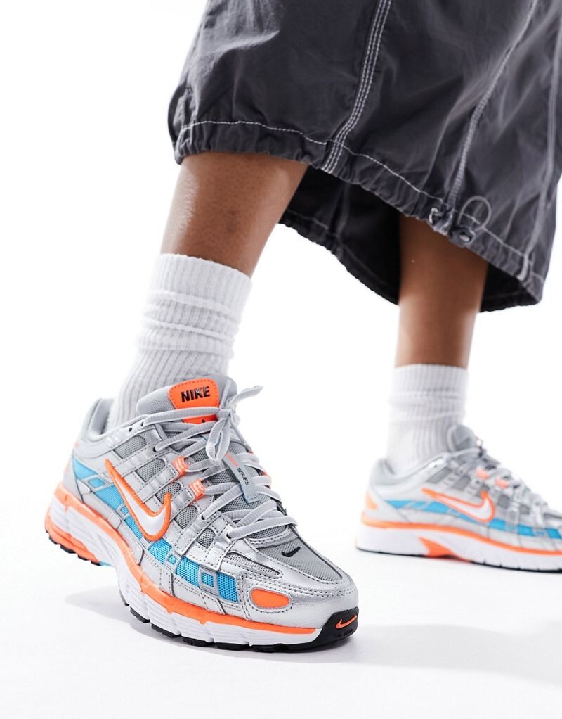 

Nike – P-6000 – оранжево-синие кроссовки, Синий, Nike – P-6000 – оранжево-синие кроссовки