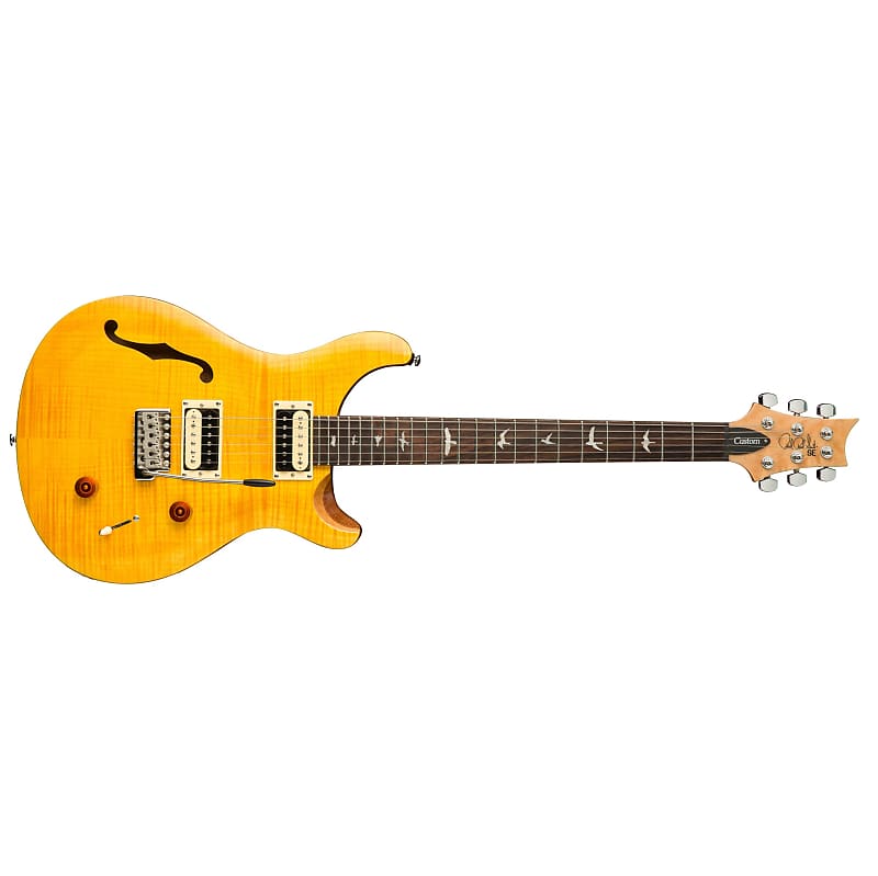 Электрогитара PRS Paul Reed Smith SE Custom 22 Semi-Hollow Electric Guitar Santana Yellow + PRS Gig Bag BRAND NEW