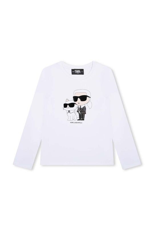 

Детский лонгслив Karl Lagerfeld, белый