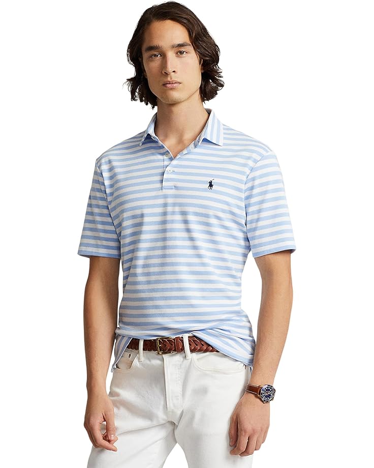 Поло Polo Ralph Lauren Classic Fit Soft Cotton Shirt, цвет Austin Blu