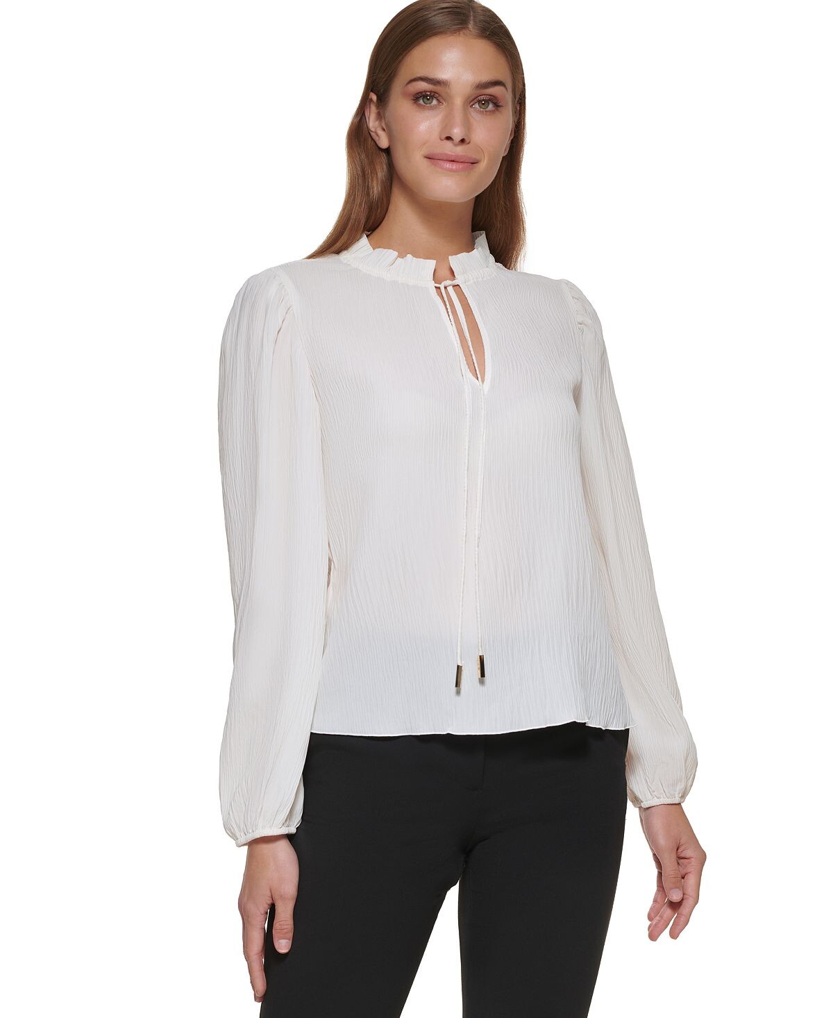 

Женская водолазка с завязкой и длинными рукавами DKNY