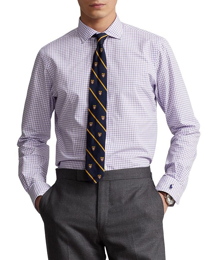 

Рубашка из поплина в клетку Custom Fit Polo Ralph Lauren