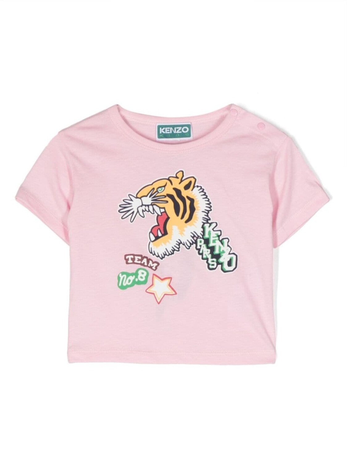 

Kenzo Kids футболка с принтом, розовый