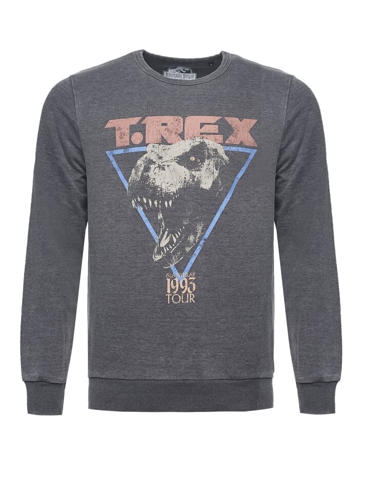 

Толстовка Recovered Jurassic Park T Rex 1993, серый