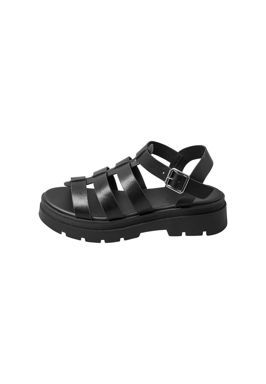 

Босоножки на платформе Chunky Gladiator In Yours Clothing, черный