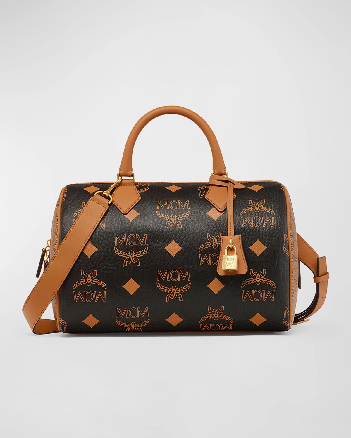 

Сумка Ella Maxi Visetos & Lauretos с монограммой Boston MCM, цвет Black
