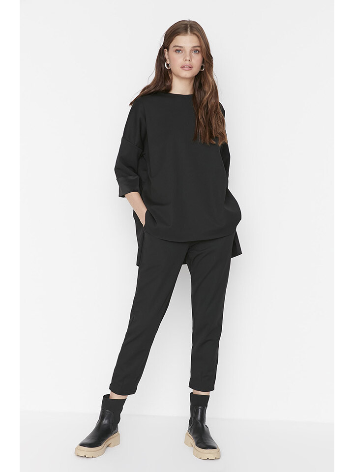

Рубашка trendyol 2tlg. Outfit, черный