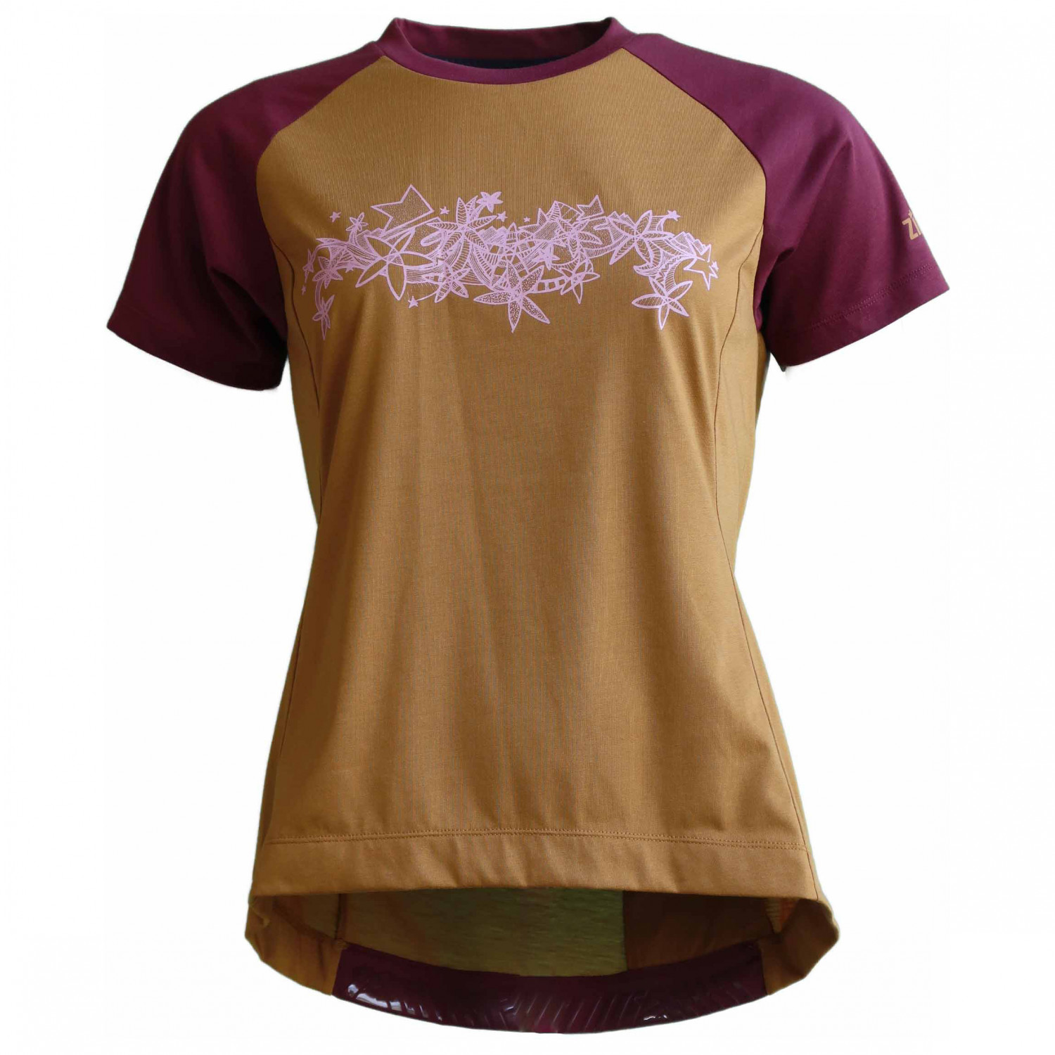 Велосипедный трикотаж Zimtstern Women's PureFlowz Shirt S/S, цвет Golden Brown/Windsor Wine