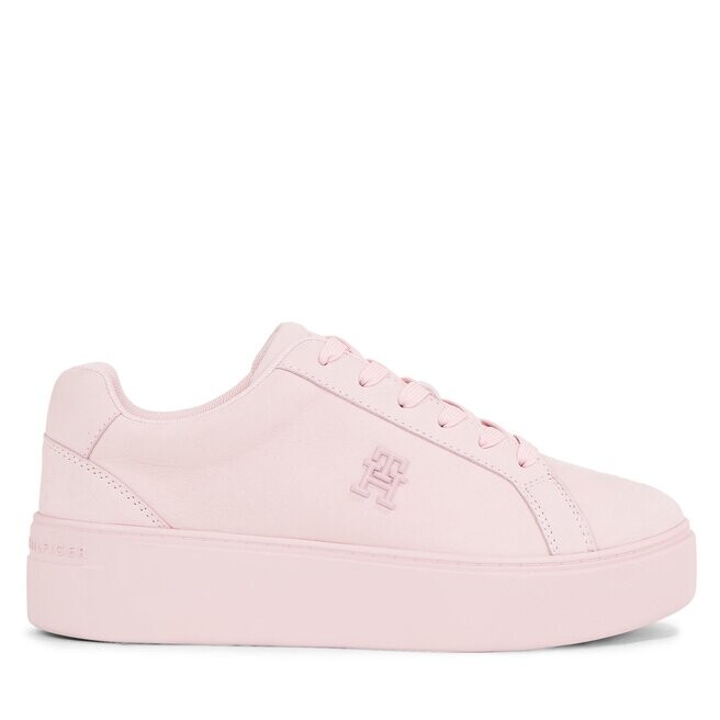 

Кроссовки Tommy Hilfiger Platform Court Sneaker Nubuck FW0FW07912 Whimsy Pink TJQ, розовый