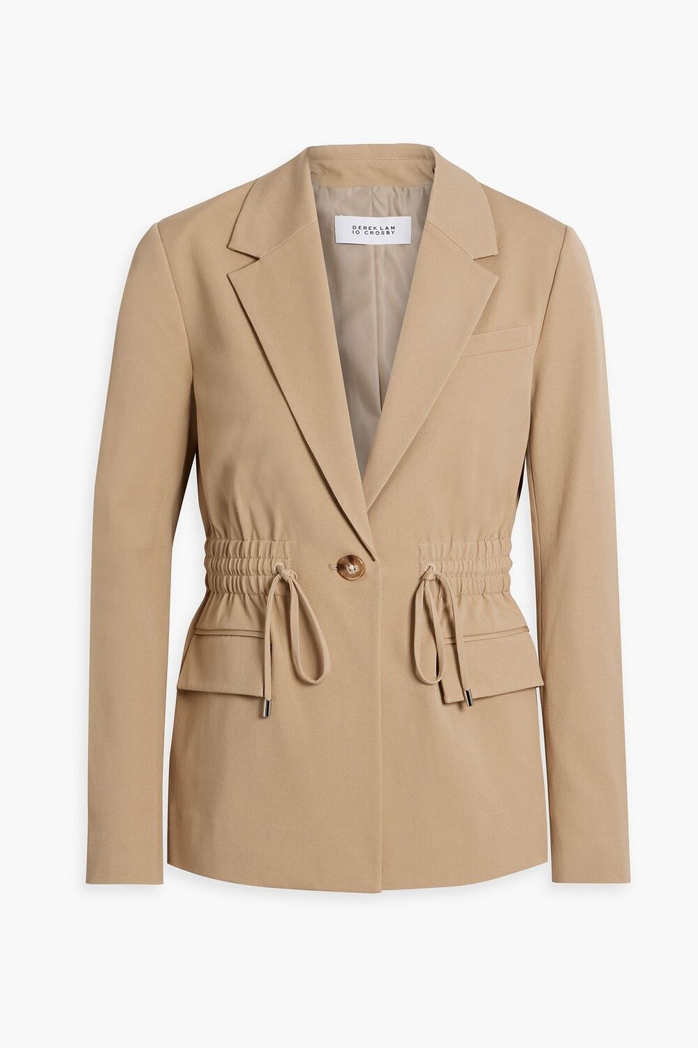 

Блейзер из смесового хлопка DEREK LAM 10 CROSBY, песочный