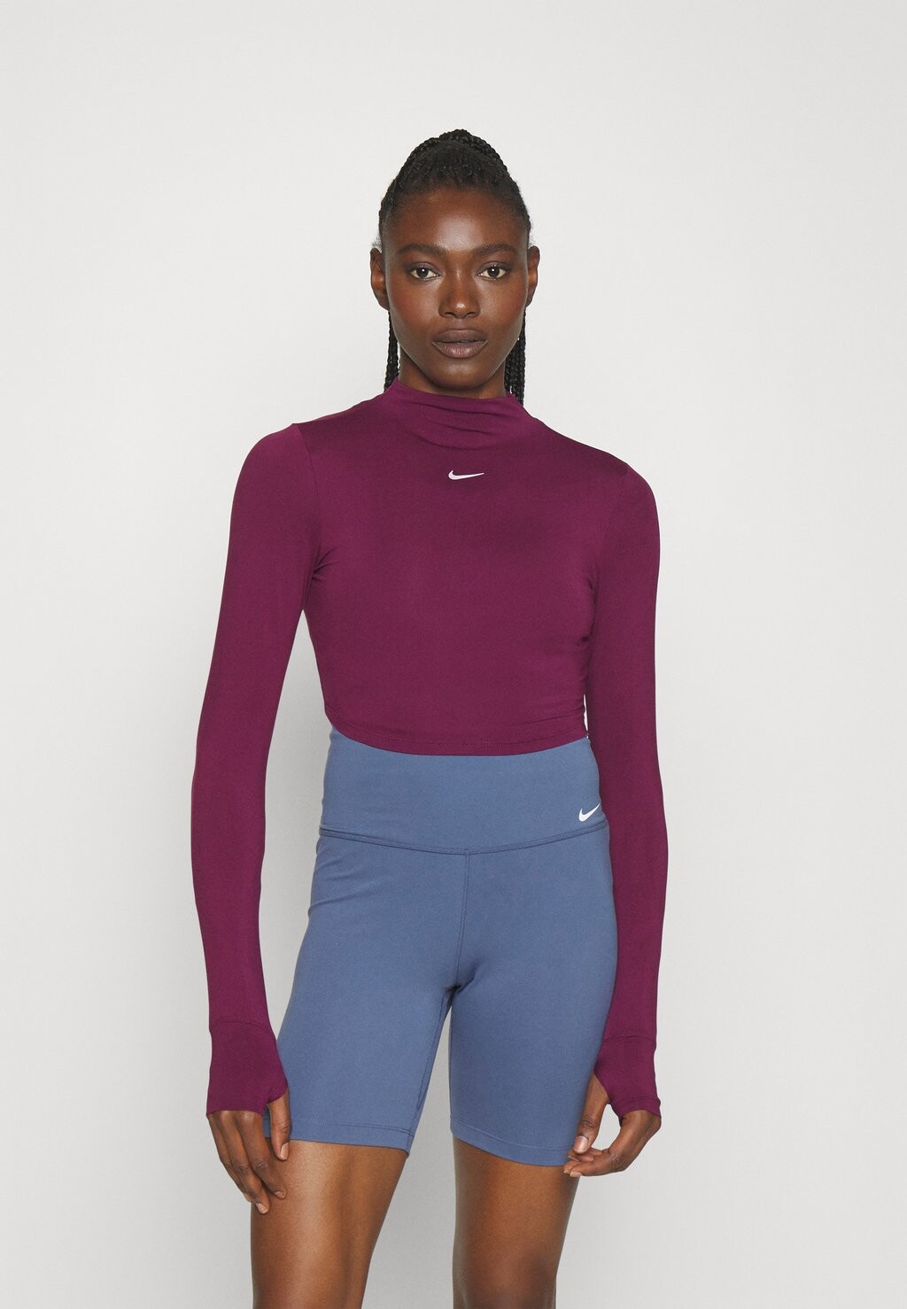 Блузка с длинными рукавами ONE LUXE CROP Nike Performance, бордовый