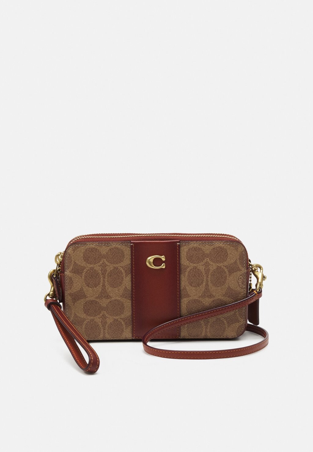 

Сумка через плечо COATED SIGNATURE KIRA CROSSBODY Coach, коричнево-коричневый