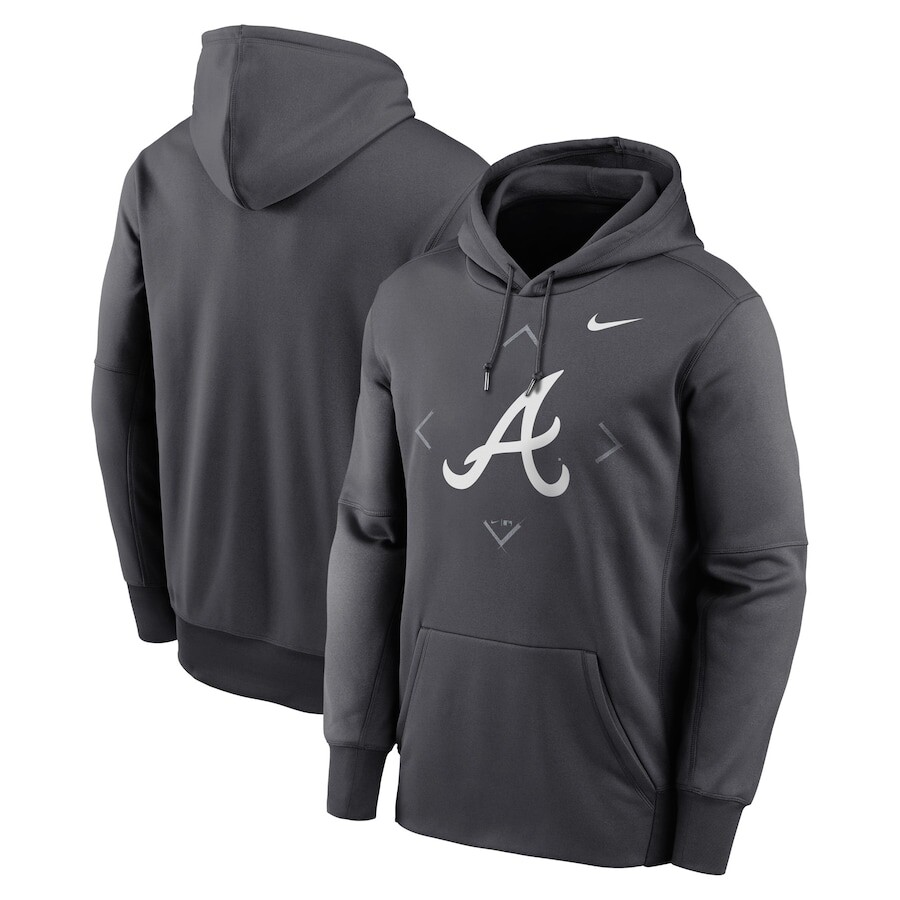

Пуловер с капюшоном Nike Atlanta Braves, антрацит