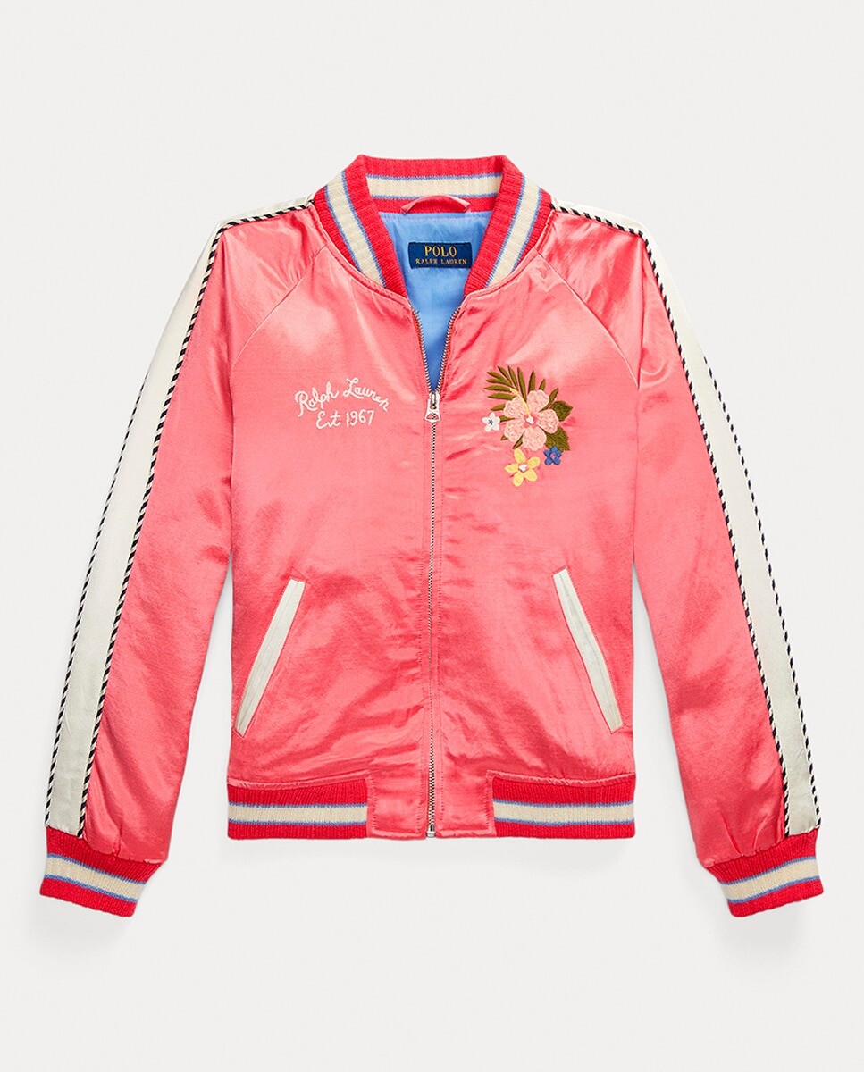 

Красная кофта для девочки с вышивкой на спине Polo Ralph Lauren, красный