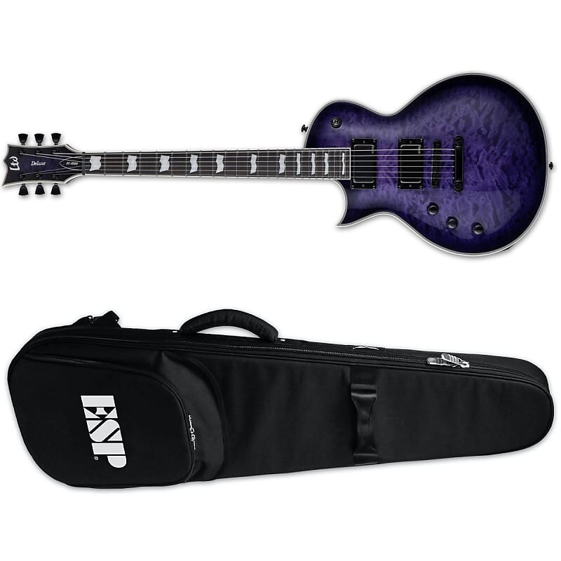 

Электрогитара ESP LTD EC-1000 LH Left-Handed Electric Guitar QM Quilted Maple See Thru Purple Sunburst + ESP Gig Bag BRAND NEW EC1000