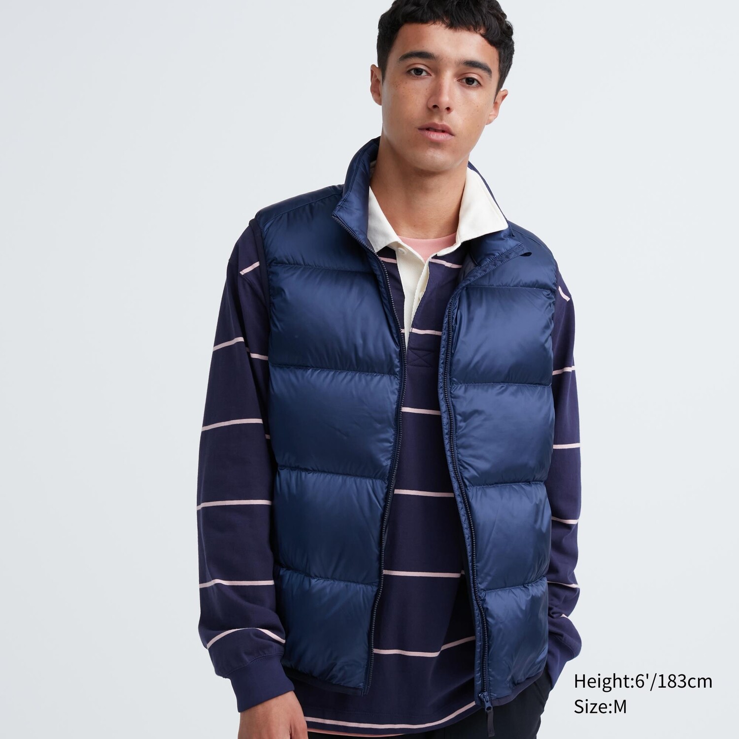 

Ультралегкий пуховый жилет Uniqlo, синий