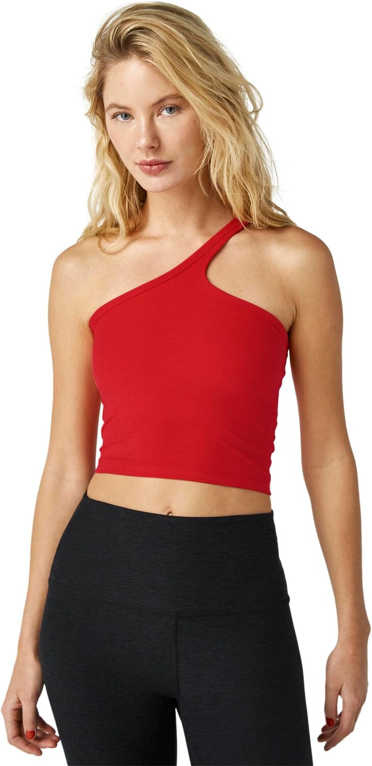 

Укороченная майка Spacedye One Up Beyond Yoga, цвет Candy Apple Red Heather