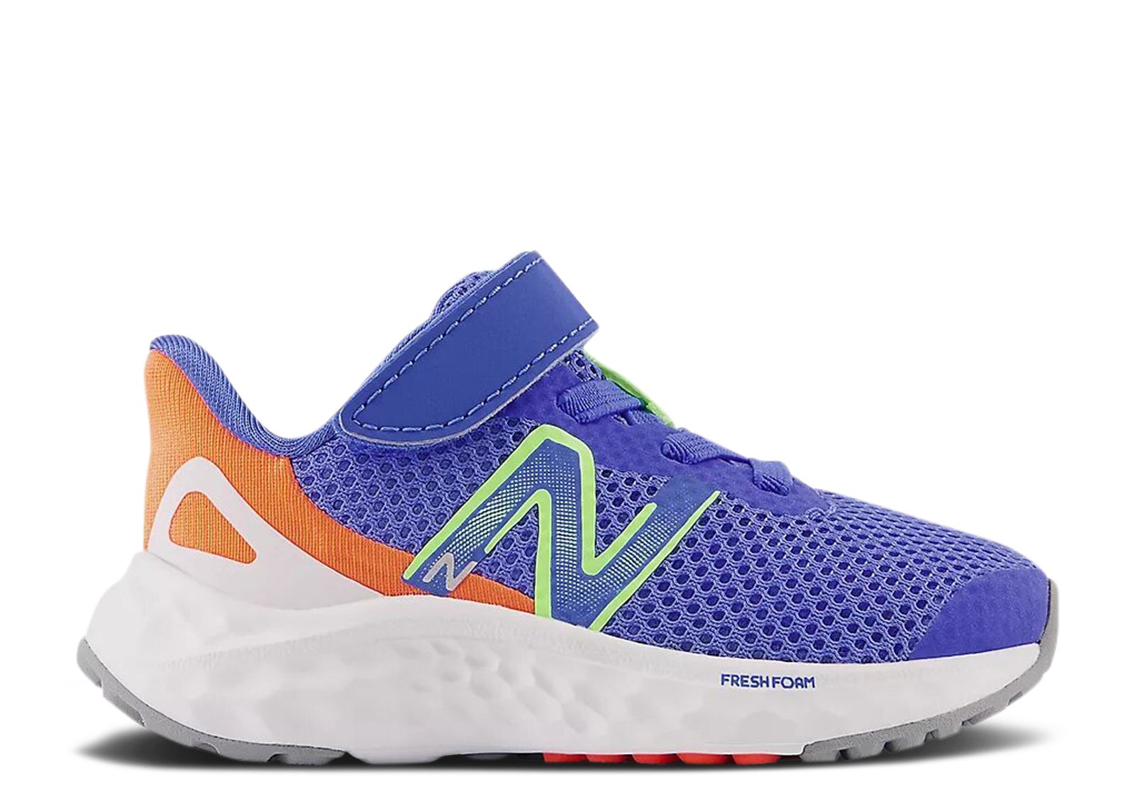 

Кроссовки New Balance Fresh Foam Arishi V4 Bungee Lace Toddler Wide 'Bright Lapis Neon Dragonfly', синий