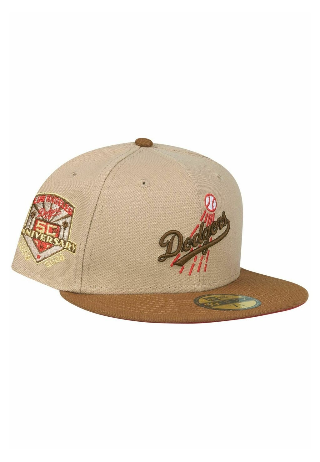 

Бейсболка 59FIFTY COOPERSTOWN LOS ANGELES DODGERS New Era, цвет camel