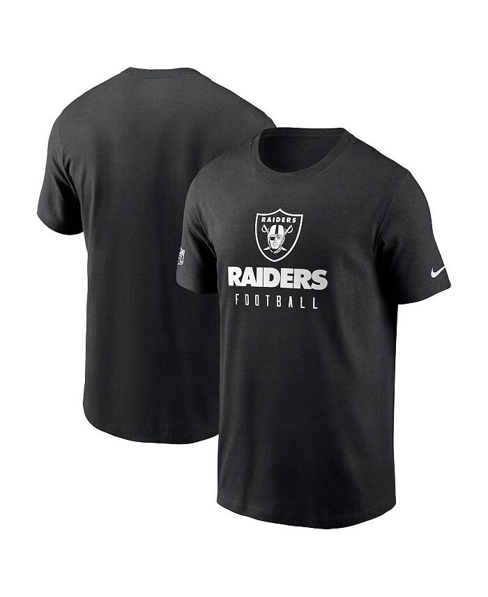 

Мужская черная футболка Las Vegas Raiders Sideline Performance Nike, черный