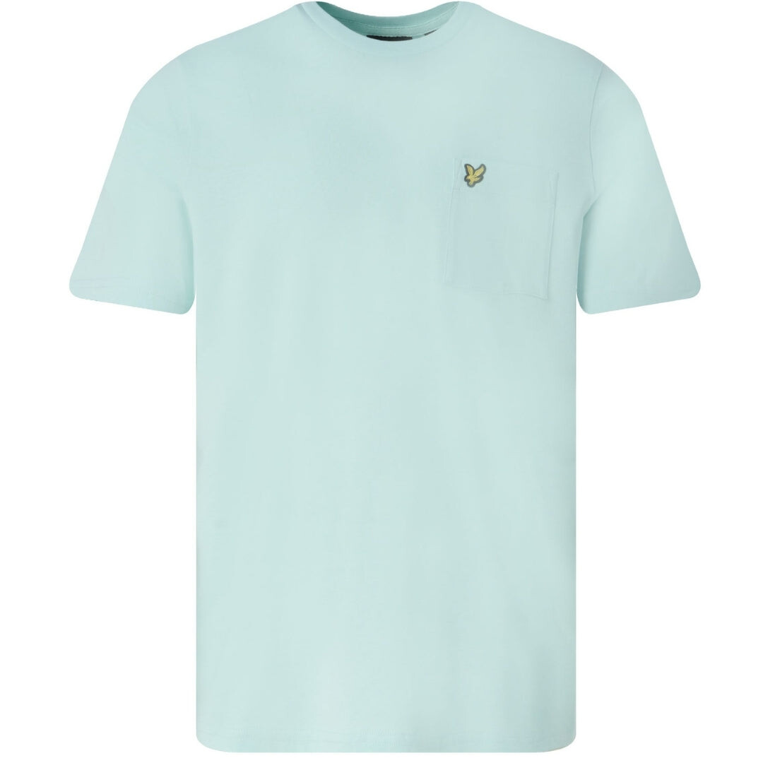 

Футболка с карманом на груди мятно-зеленого цвета Lyle & Scott, зеленый