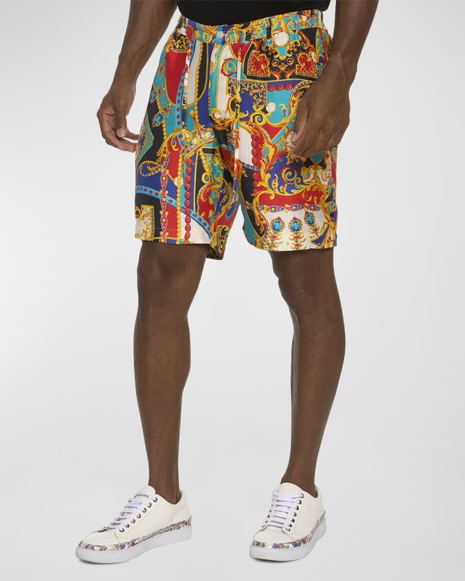 

Мужские плетеные шорты с принтом More More More Robert Graham