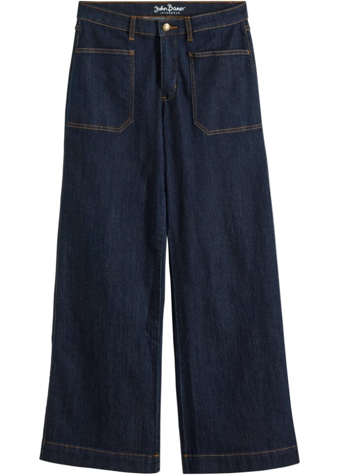 

Комфортные широкие джинсы стрейч John Baner Jeanswear, синий
