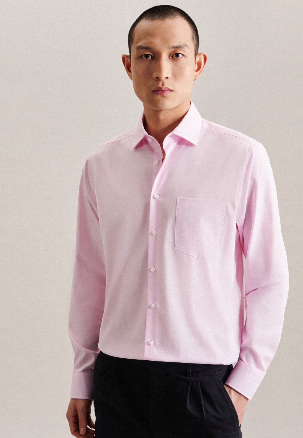 

Рубашка Seidensticker Business Regular, цвет Rosa/Pink