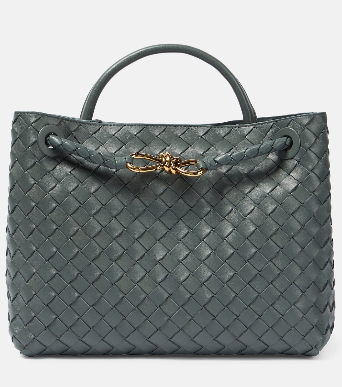 

Кожаная сумка-тоут andiamo среднего размера Bottega Veneta, зеленый