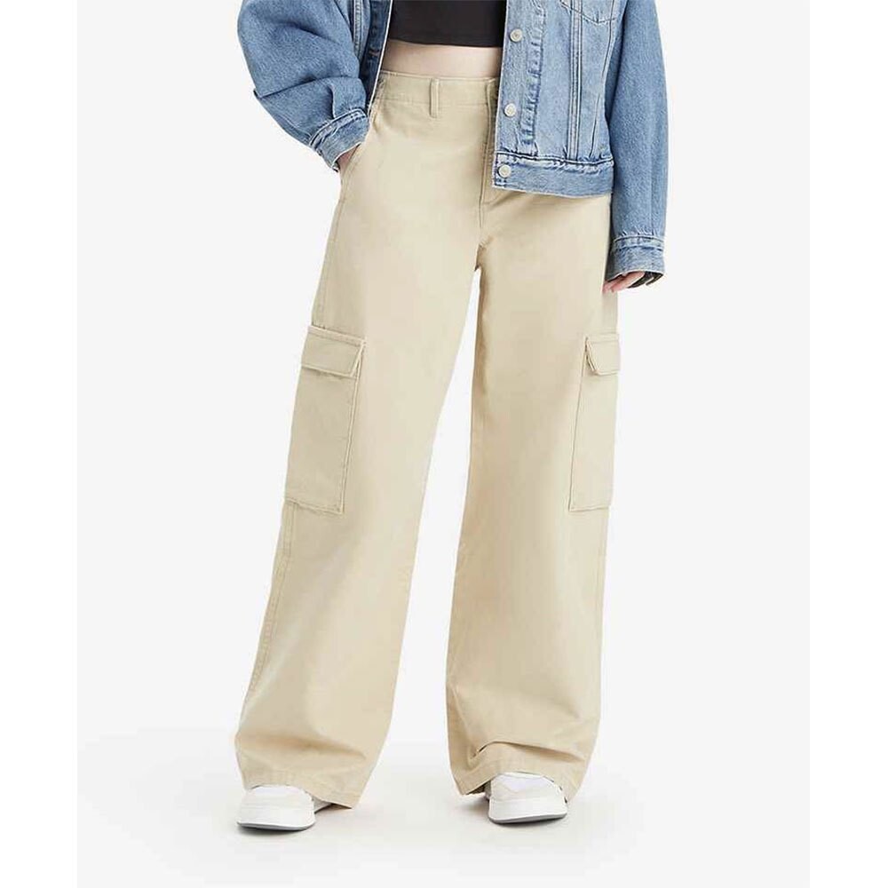 

Брюки Levi's Baggy Regular Waist Cargo, бежевый