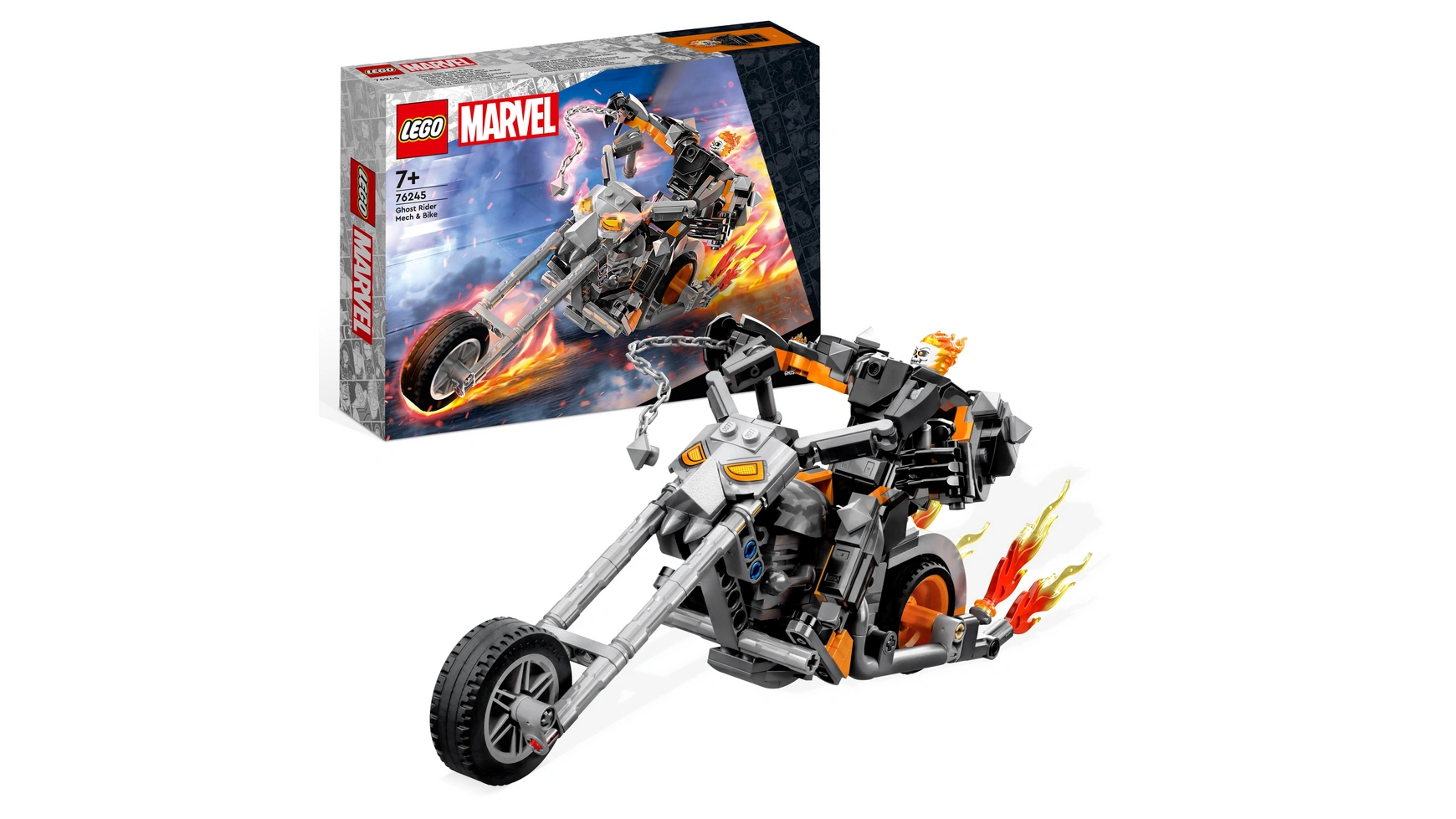Lego Marvel Призрачный гонщик с мехом и мотоциклом, набор супергероев смит фелипе новый призрачный гонщик том 2 легенда