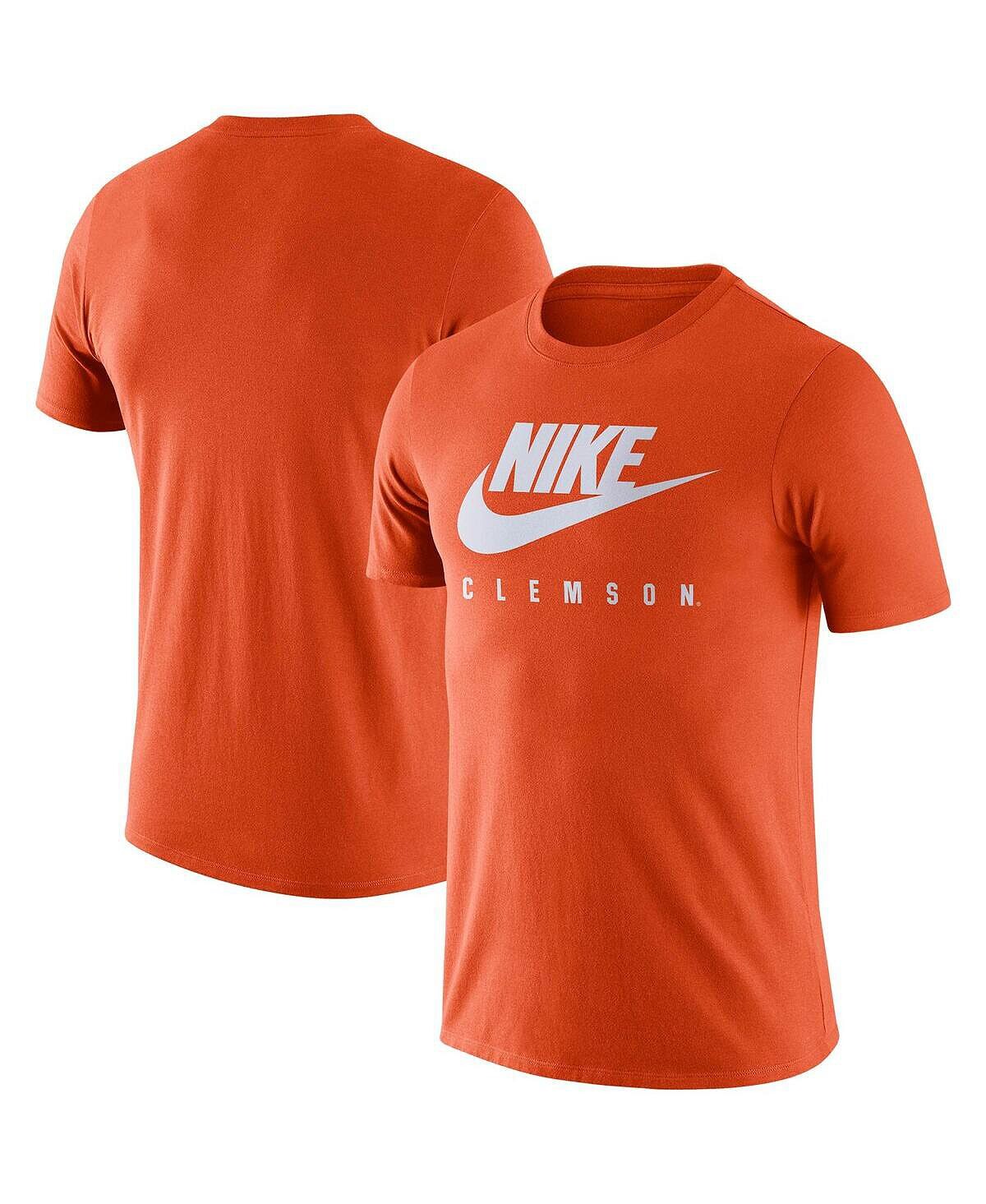 

Мужская оранжевая футболка Clemson Tigers Essential Futura Nike, Оранжевый