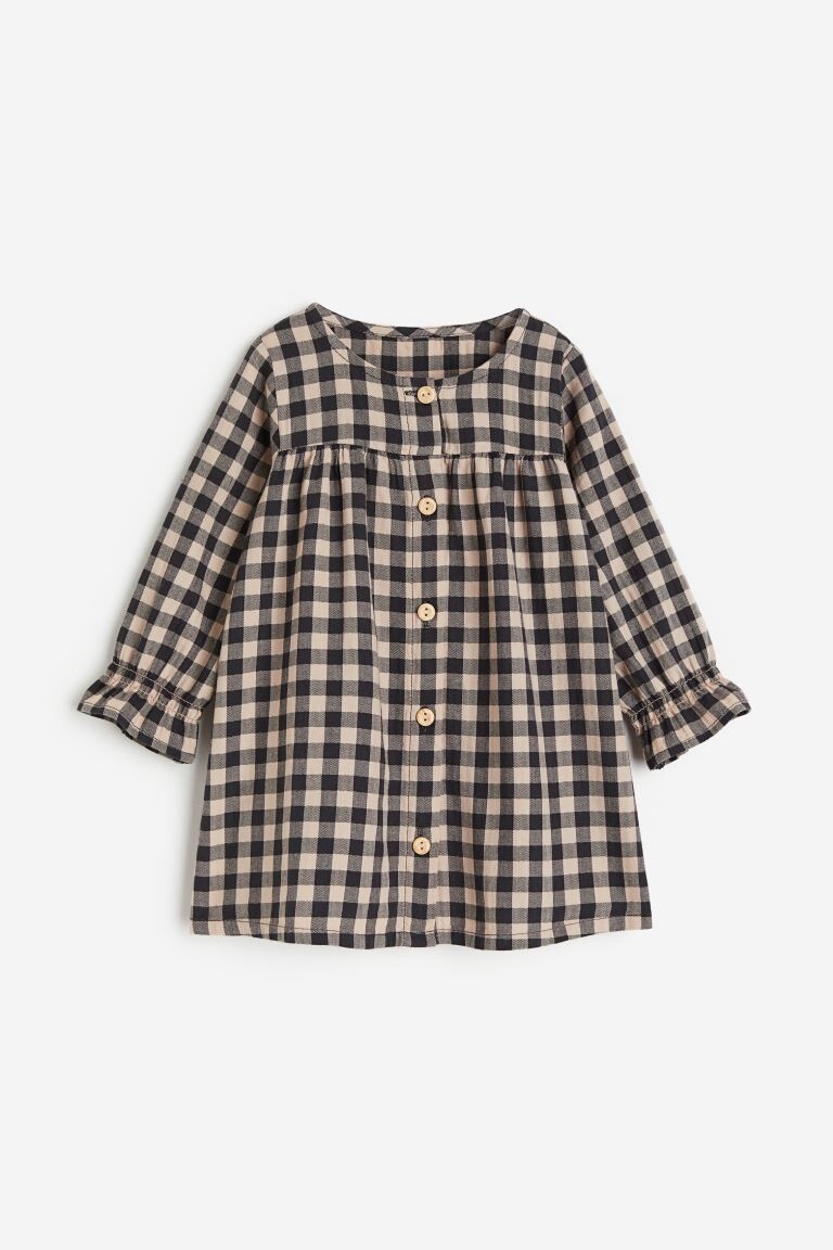 

Хлопковое платье с длинными рукавами H&M