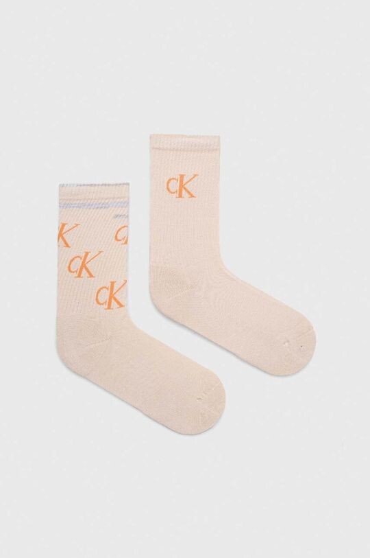 

Носки , 2 пары Calvin Klein Jeans, бежевый