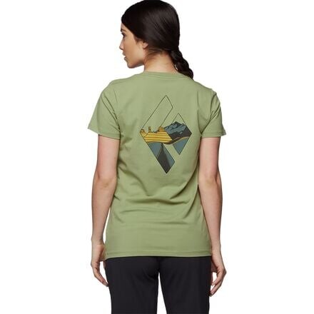 

Футболка с короткими рукавами Desert To Mountain женская Black Diamond, цвет Green Tea