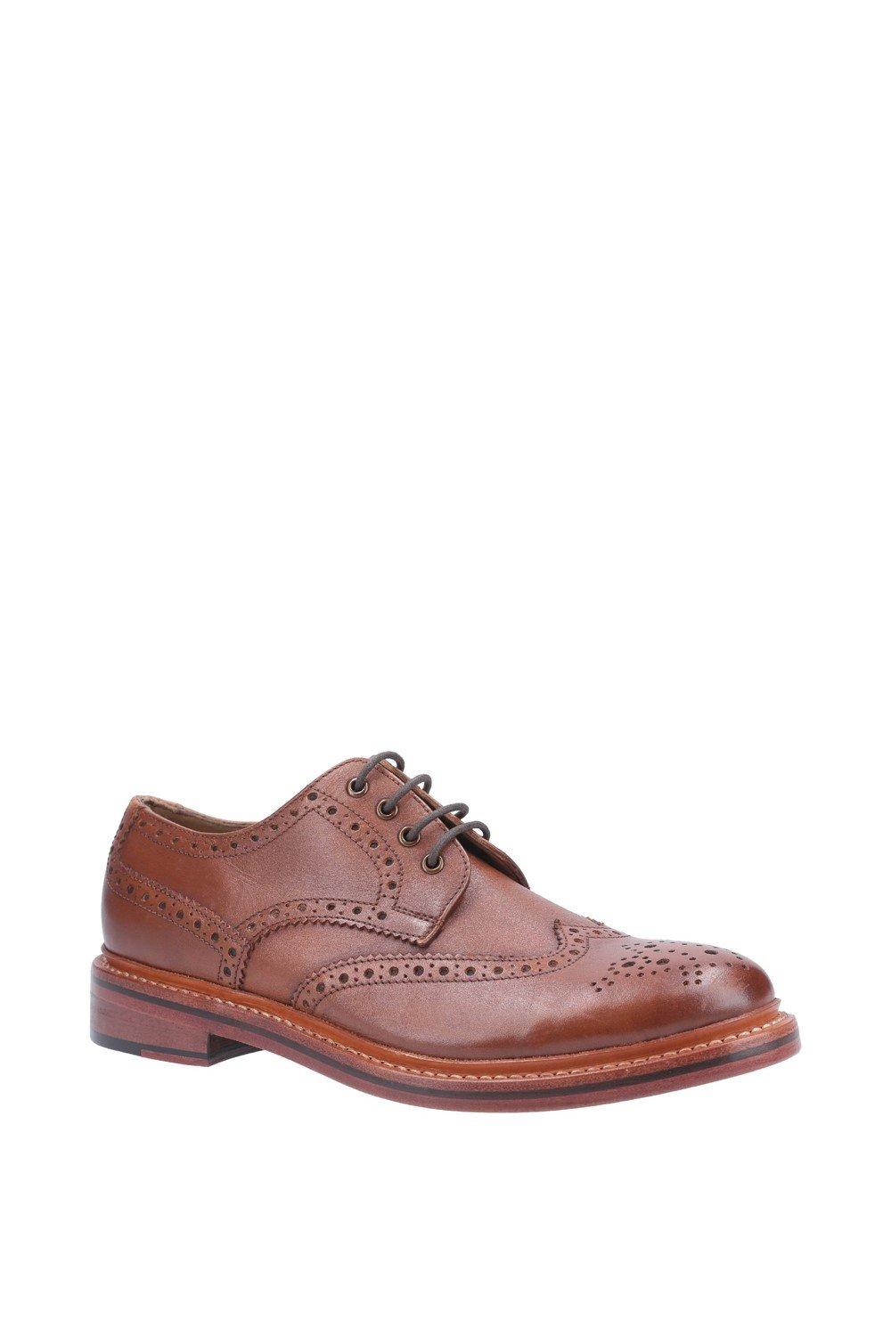 Туфли на шнуровке 'Quenington Leather' Cotswold, коричневый